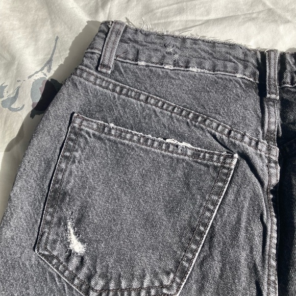 ZARA Black High Waist Ripped Skinny Jeans - Picture 12 of 14